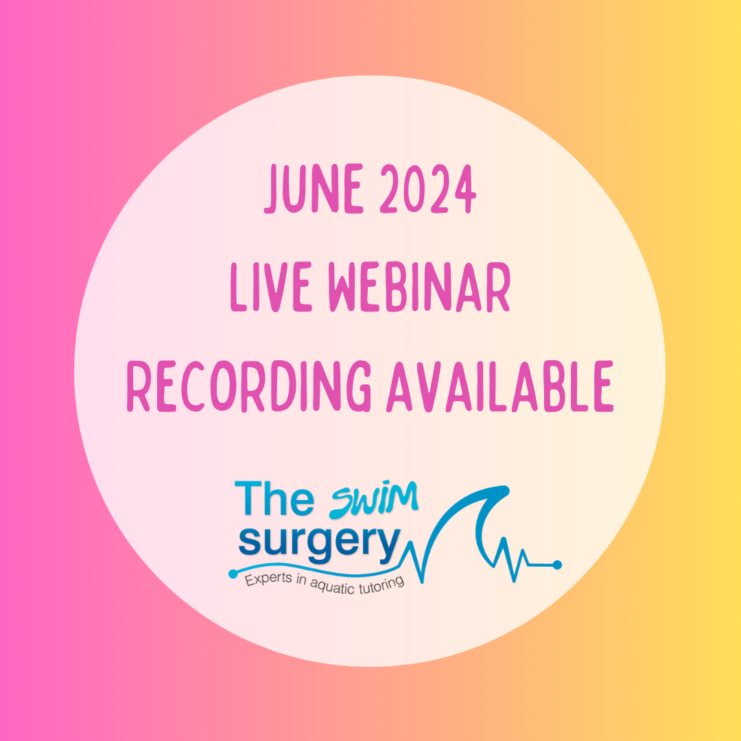 Live Webinar - Swimming Teacher CPD -Frontcrawl updated practices and games