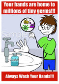 Bob, Jellyman and Friends COVID Poster  - Always Wash Your Hands