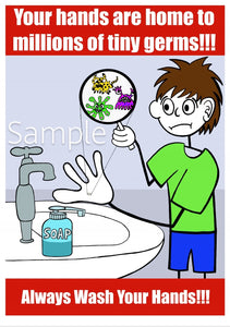 Bob, Jellyman and Friends COVID Poster  - Always Wash Your Hands